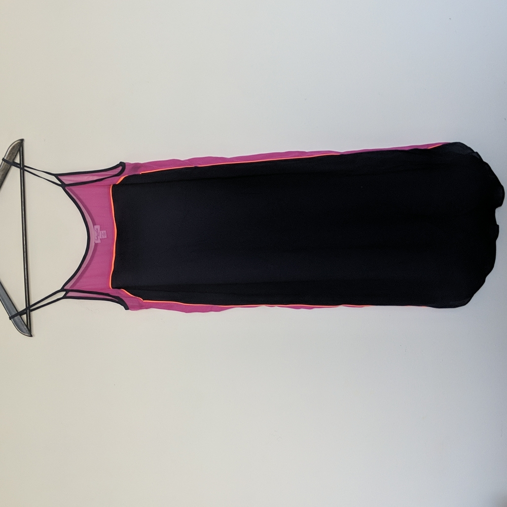 Splendid chiffon spaghetti strap midi dress